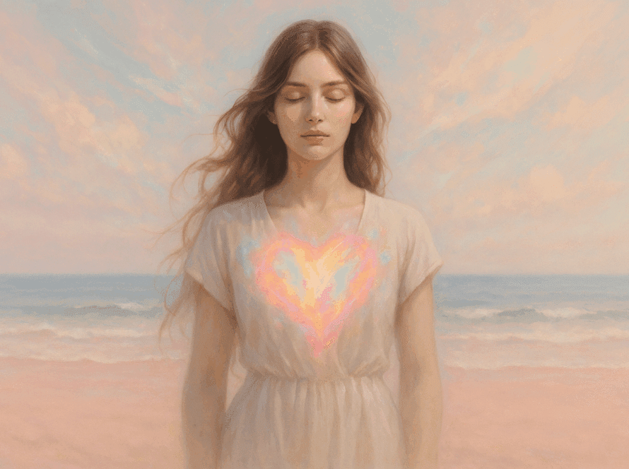 Mujer recibiendo acompañamiento desde la Presencia Amorosa en Psicoterapia, en un entorno cálido y seguro.